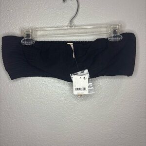 NWT Free People Black Strapless Bandeau Top